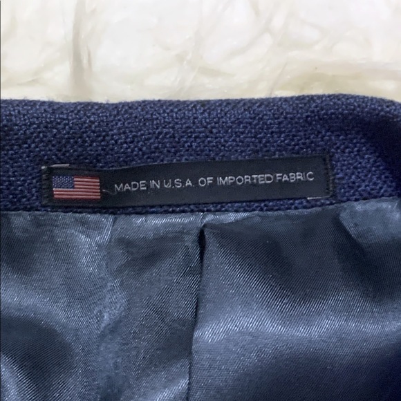 VTG 1960’s Union Made Navy Blue Sport Coat USA - Picture 12 of 15